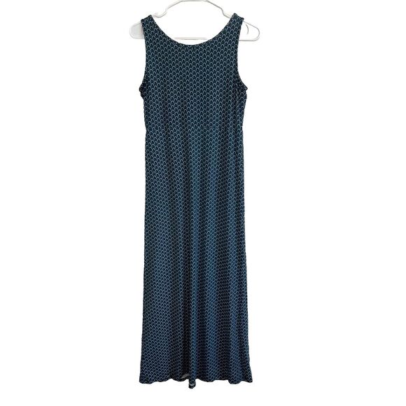 Hanna Andersson Love Hanna Women's XS Sleeveless Maxi Dress Blue Floral Y21 - Picture 3 of 4